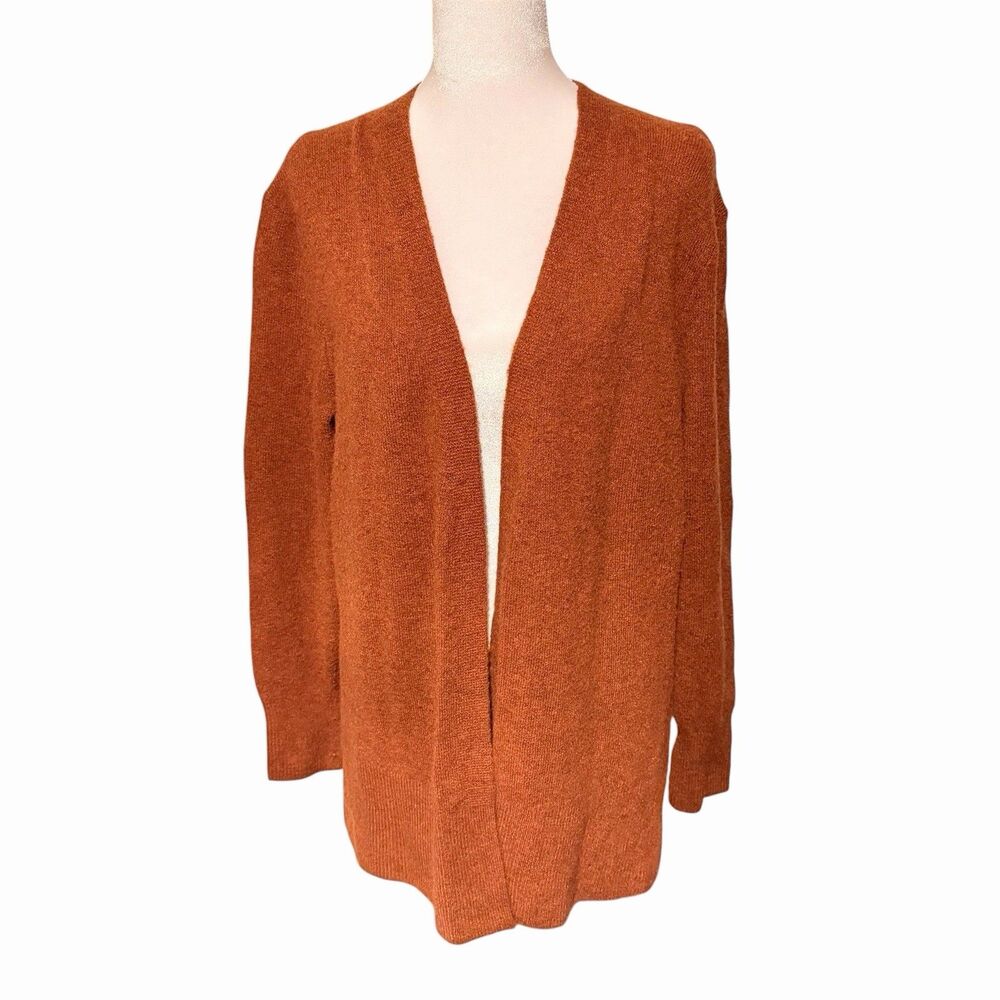 MADEWELL Cozy Walker Merino Wool Alpaca Blend Long Open Front Cardigan Size S